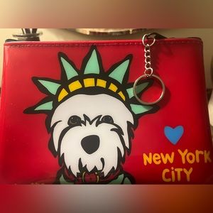 Marc Tetro Ref Liberty Westie Zipper Pouch clutch